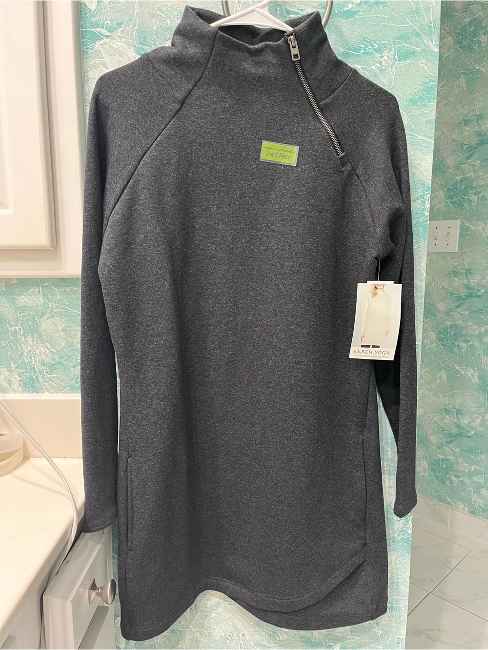Earth Yoga Stretch Fleece Mini Dress